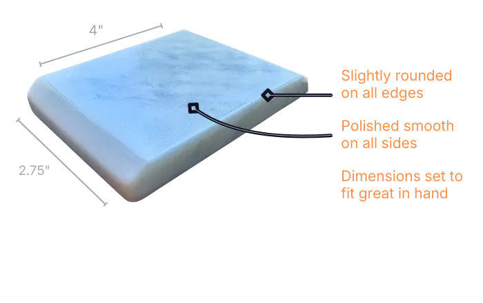 =Razor tapping stone features and dimensions