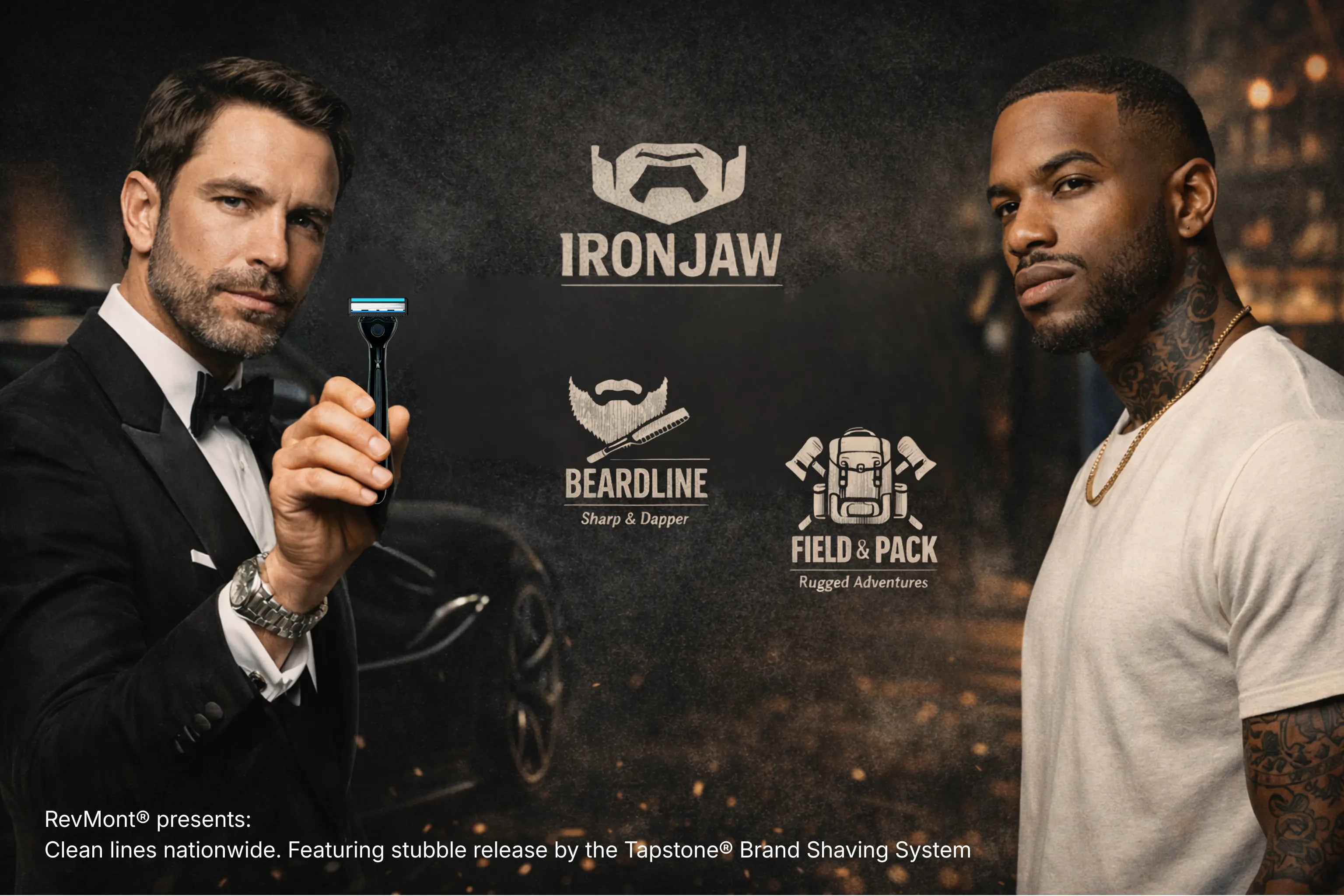 Z5 shaving razor in Hollywood movie poster.